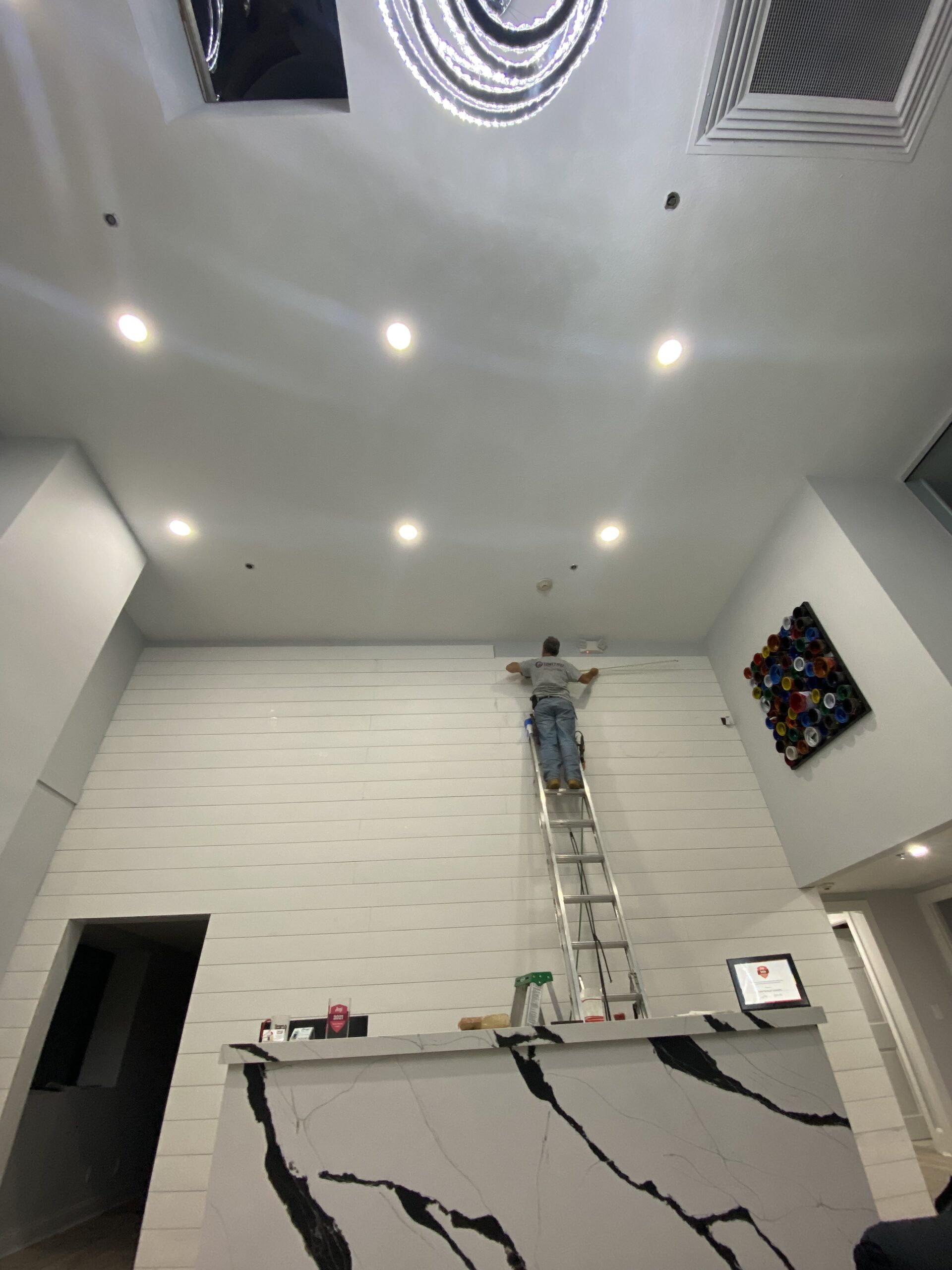 Finished residential remodeling work